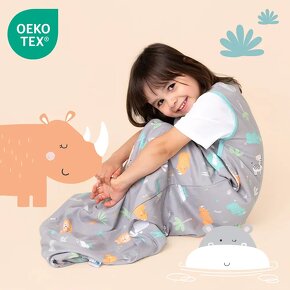 LETNÍ dětský spací pytel Zahrada 100% BAVLNA 6-10 let, 150cm - 4