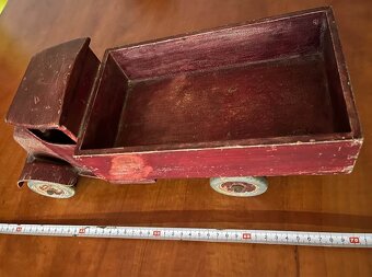 Starý velký dřevěný německý Mercedes (Německo, 40 cm) - 4