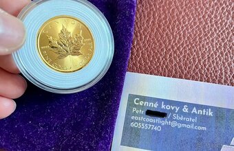 👑 Zlatá Investiční Mince Maple Leaf 1 Oz. 2022 - 4