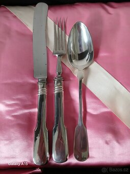 STAROZITNE STRIBRNE PRIBORY RAKOUSKO-UHERSKO - 4