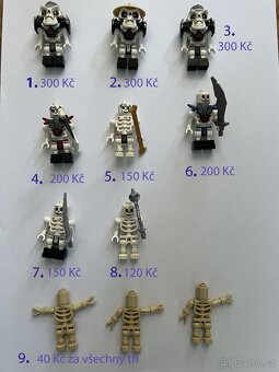 Lego minifigurky z kolekcí LEGO Ninjago – hadi, kostlivci... - 4