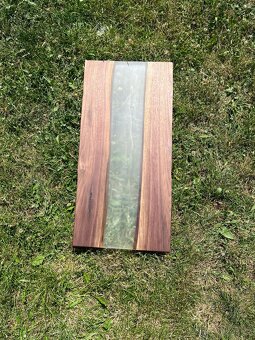 Stolová deska - americký ořech a epoxyd - 4