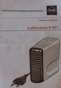 Retro cestovní fén Luftdusche N901 z NDR - 4
