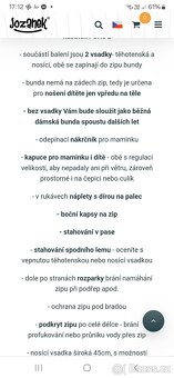 Nosici a tehotenska bunda Jozanek - 4