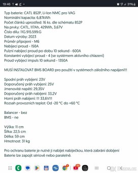 Baterie pro Škoda Enyaq,VW ... typ 311G.915.599, r.v.09 /24 - 4