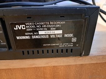 Video JVC HR-D522A - funkční, dobrý stav - 4