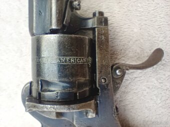 Historický revolver pinfire the Guardian ( 1878) TOP STAV - 4