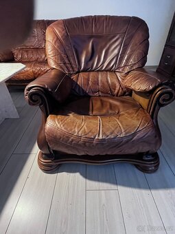 kožená sedací souprava - 4