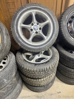 Kola BMW r15 r16 r17, originál liťáky, plecháče, dojezdovka - 4
