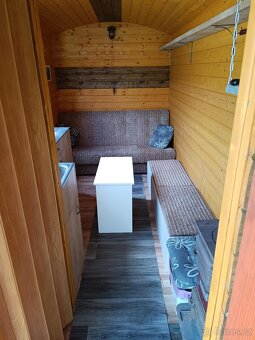 Mobilní chata s výklopnou terasou, maringotka, mobilheim - 4