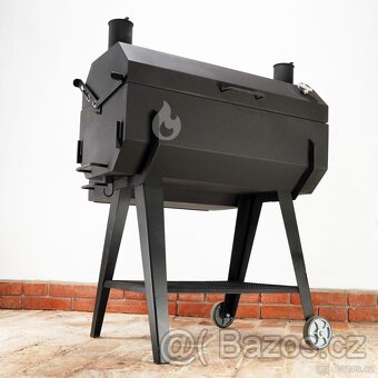 Gril na kýtu, kuřata G450 Braver se zadním topeništěm, jehla - 4