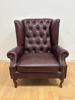 Chesterfield štýl kožená,NOVÁ sedačka - 4
