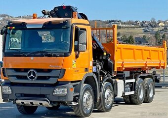 Mercedes-Benz Actros 3241 - 8x4 – Sklápěč/Valník + HR-HIAB 3 - 4