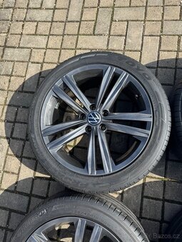 ORIGINÁL Alu Volkswagen Sebring R18, 5x112 - TOP STAV, LETNÍ - 4