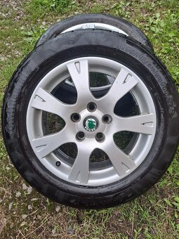 Alu kola 5x112 originál Škoda Octavia II 205/55 R16 - 4