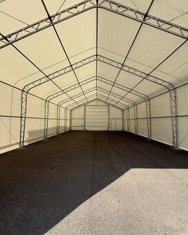 Plachtová montovaná hala 10 x 15,25 x 5,2 - bílá - 900g/m2 - 4
