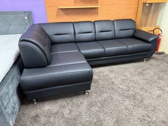 Sedací souprava rohová - kůže - NEPOUŽITÁ - 4