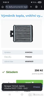 Kondenzátor, klimatizace Toyota. - 4