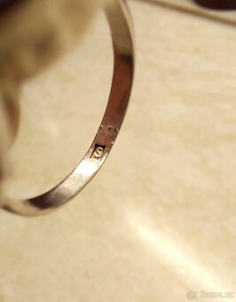 Retro stříbrný prsten - 4