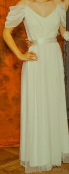 Bílé šaty na věneček vel.36 - 4