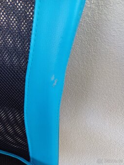 židle do dětského pokoje modrá a žlutá - 4