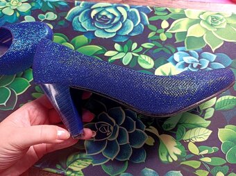 Plesové modré lodičky - 4