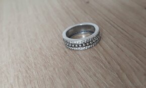Nový dámský stříbrný prsten prstýnek 925 široký i jako dárek - 4