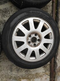 Sada kol 5x112 R16 origo AUDI, pěkné letní pneu 8-6mm - 4
