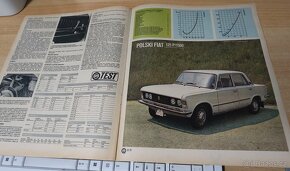 FIAT 125P, DOBOVÝ TEST 1975, 3X DVOJSTRANA 52cmx33cm - 4