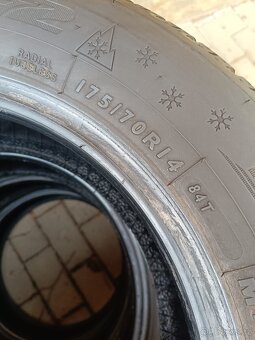 4x 175/70 r14 84T Dunlop 8 mm - zimní zánovní 175/70/14 - 4