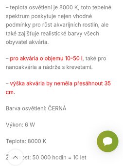 LED osvětlení do akvária 6 W - 4