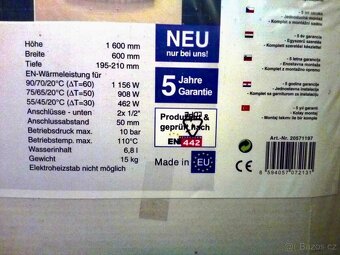 Trubkové otopné těleso černé - 4