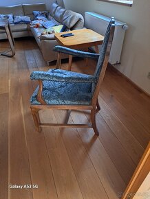 jídelna artdeco čalouněné židle, stůl ,sekretář - 4