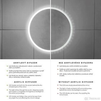 LED ZRCADLO 900x700 s dotykovým senzorem - 4