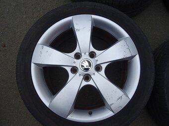 Alu disky origo Škoda, 17", 5x112,ET 54, letní sada - 4