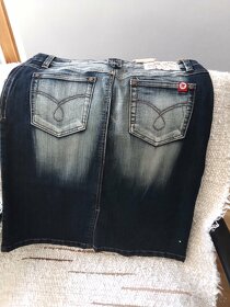 Sukně kalhoty džínovina - 4