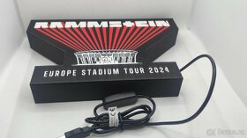 Prodám znak Rammstein - Europe stadium tour s podsvětlením. - 4