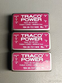 Měnič napětí TRACO Power 5V, 4A. - 4