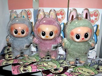 Obal pouzdro + Monsters Macaron přívěsek LABUBU / Lafufu - 4
