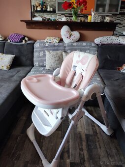 Jídelní židle Kinderkraft růžová - 4