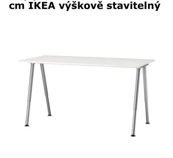 Psací stůl Ikea Galant   rozměry š:80 x d:120 x v:60 až 90cm - 4