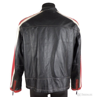 Kožená pánská zateplená barevná bunda ANGELO vel. L - 4