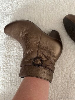 Kozačky kůže 39(široka nožka H) - 4