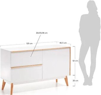 Komoda LaForma Meety Bílá - 4