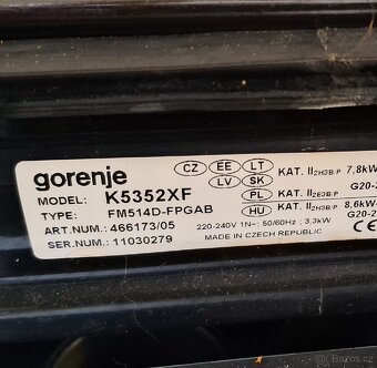 Sporák Gorenje - 4