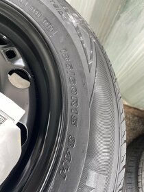 Nové plech. disky 5x100 včetně letních pneu 185/60R15 - 4