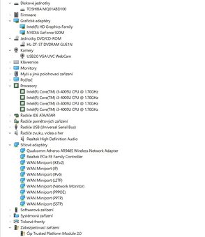 Asus X540L,i3-4005U,WIN 10,HDD 1TB,RAM 4GB,15.6 palců - 4