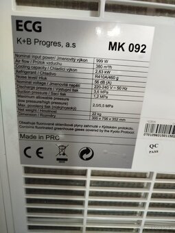 Mobilní klimatizace ECG MK 092 - 4