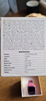 Vanoční dárek Gps chytre hodinky Nice boy kids patrol - 4