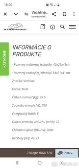 Přenosná dvoudílná klimatizace Split air vech - 4